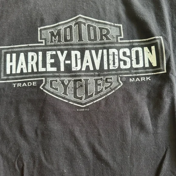 Retro Harley Davidson Route 66 Ozarks Black T-Shirt Sz Large- 2008 - Picture 2 of 5